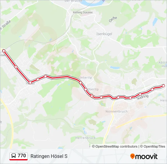 770 Bus Line Map