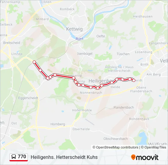 770 Bus Line Map