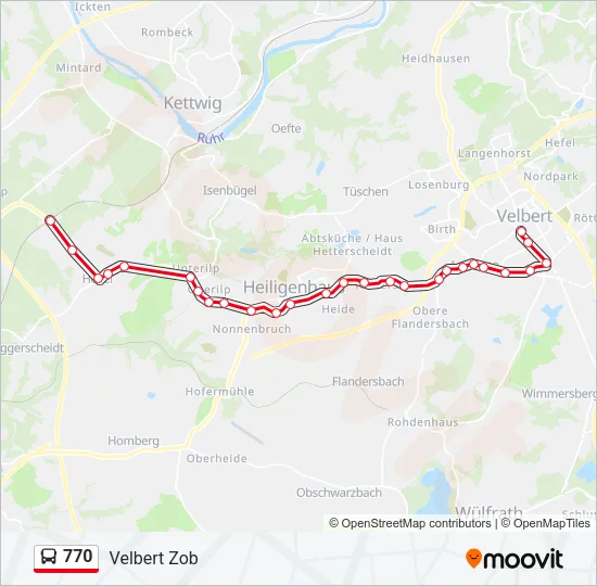 770 Bus Line Map