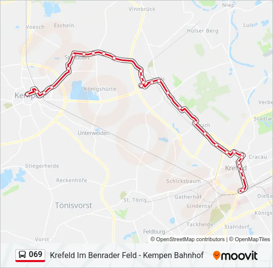 069 Bus Line Map