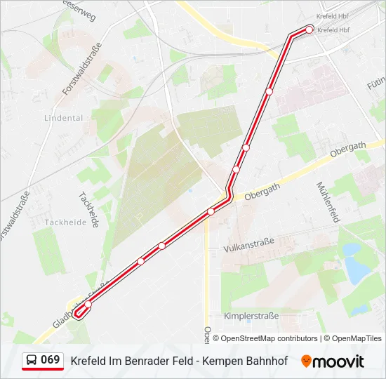 069 Bus Line Map
