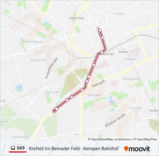 069 Bus Line Map