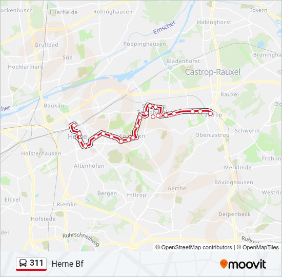 311 Bus Line Map