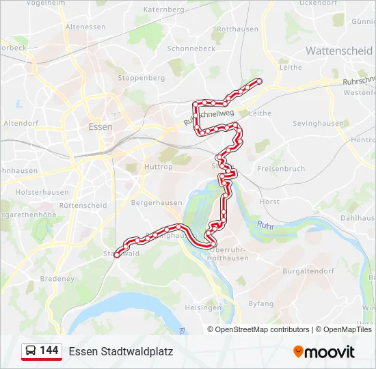144 Bus Line Map