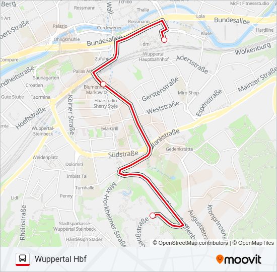 UNI-EXPRESS Bus Line Map