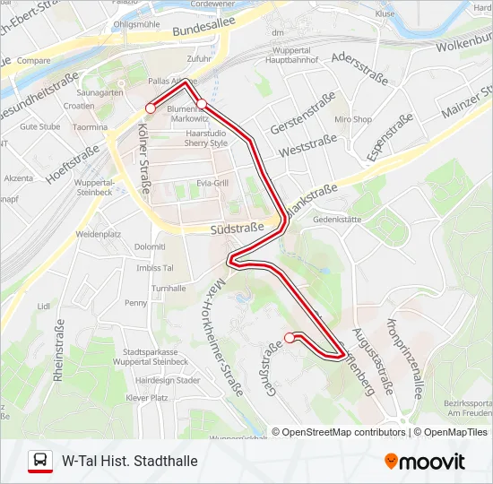 UNI-EXPRESS Bus Line Map