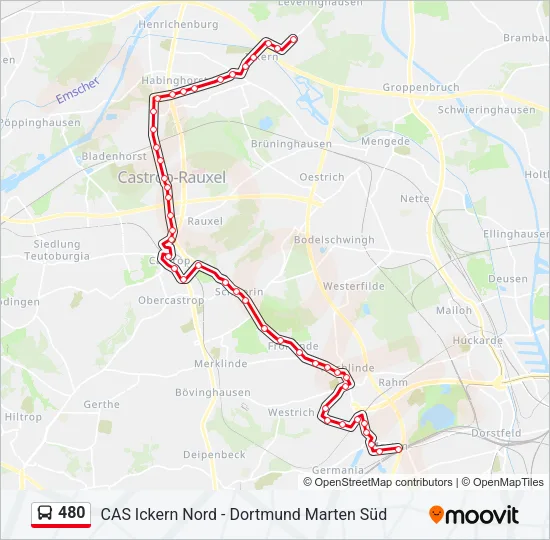 480 Bus Line Map