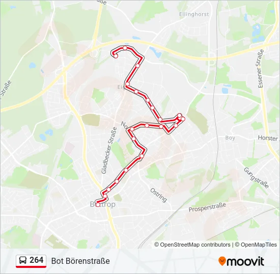 264 Bus Line Map
