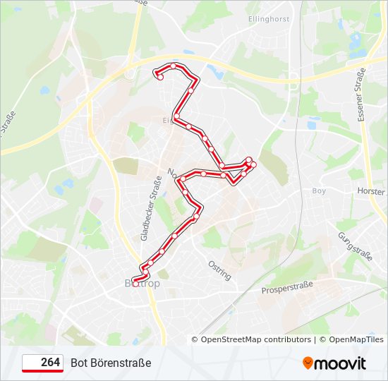 264 bus Line Map