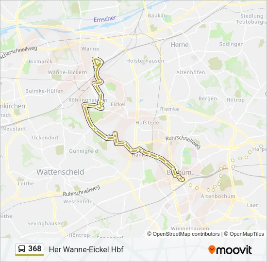 368 Bus Line Map
