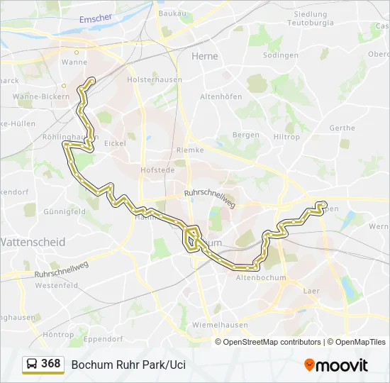 368 Bus Line Map