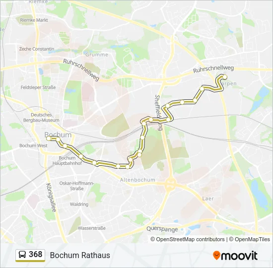 368 Bus Line Map