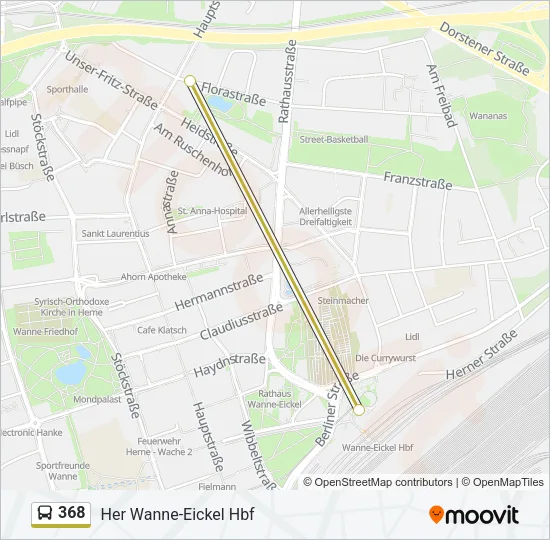 368 Bus Line Map