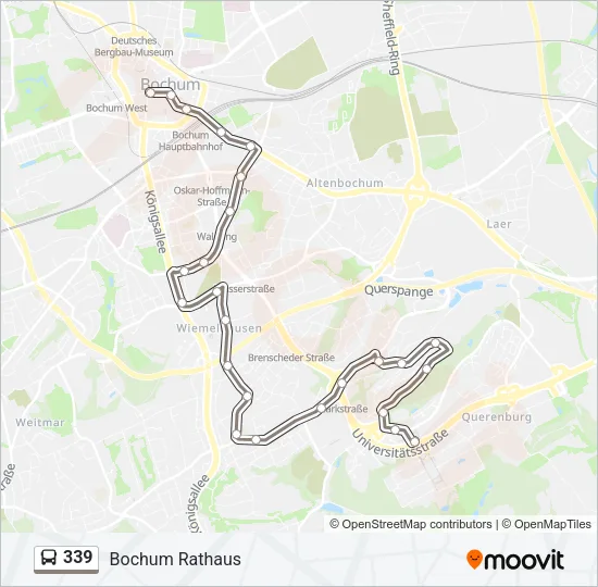 339 Bus Line Map