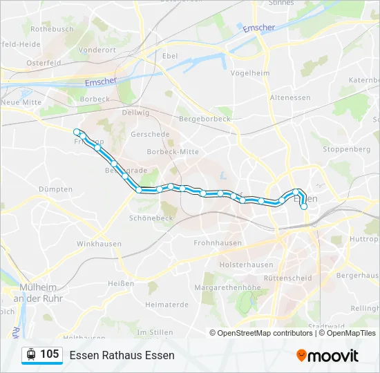 105 Light Rail Line Map