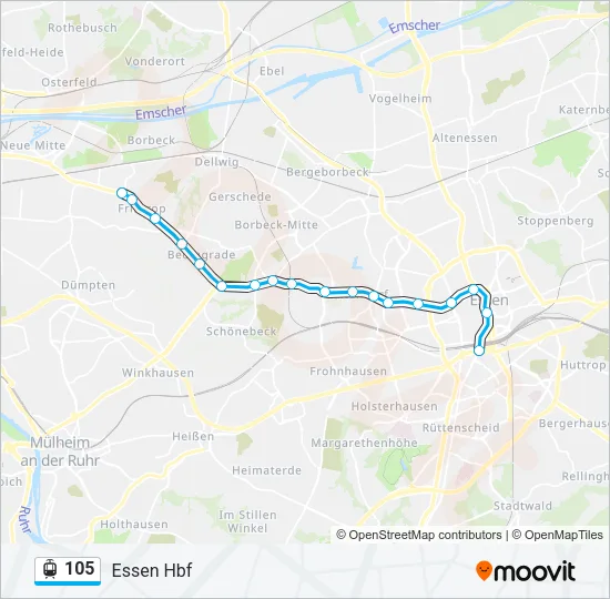 105 Light Rail Line Map