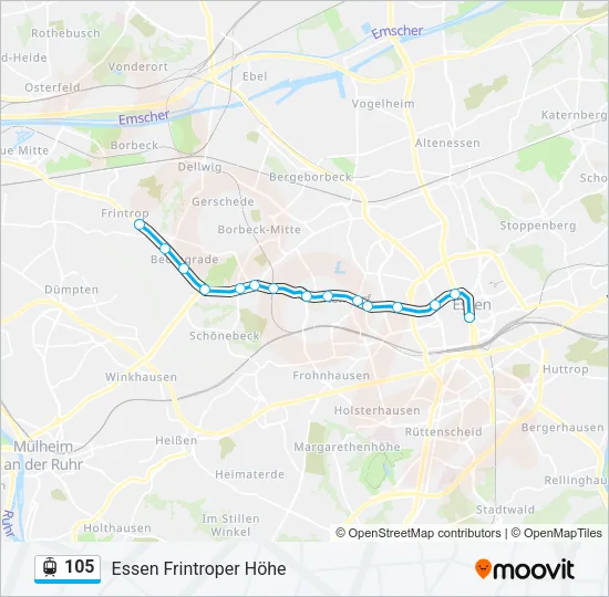 105 Light Rail Line Map