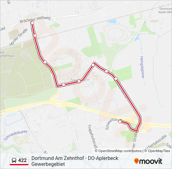 422 Bus Line Map