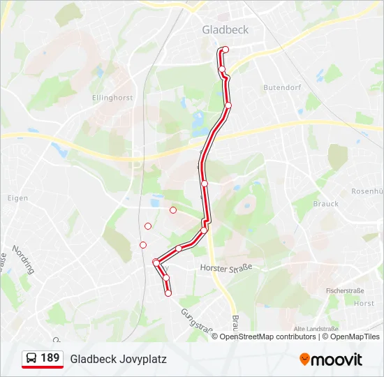 189 Bus Line Map