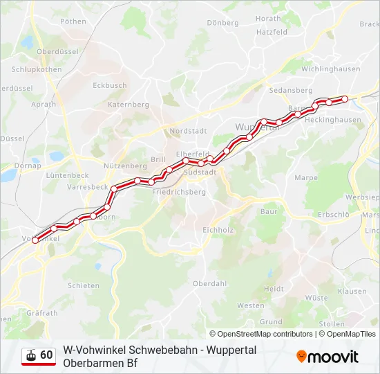 60 Gondola Line Map