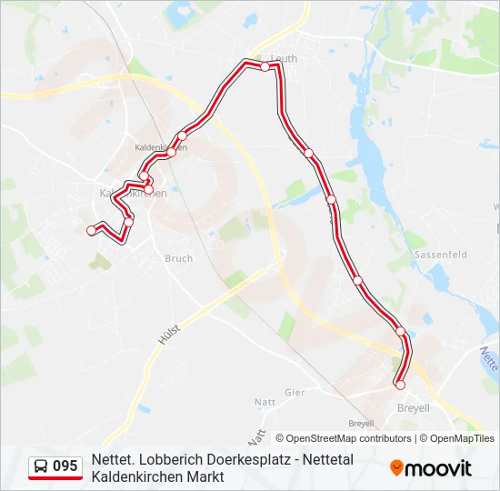 095 Bus Line Map