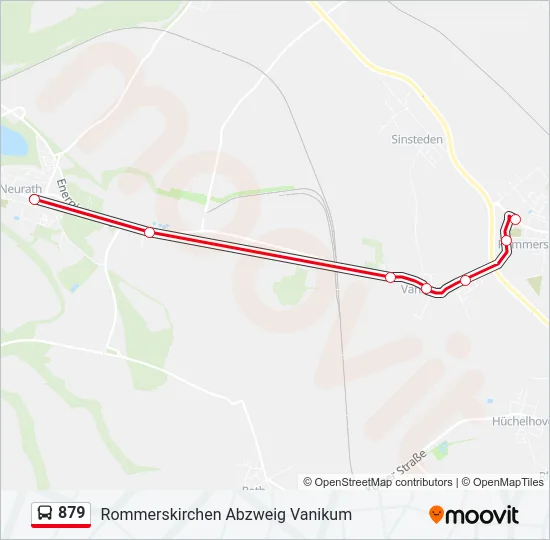 879 Bus Line Map