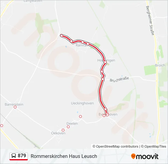 879 Bus Line Map