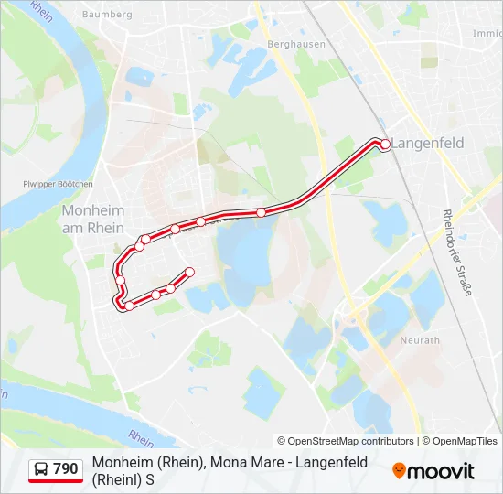 790 Bus Line Map