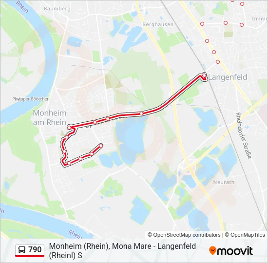 790 Bus Line Map