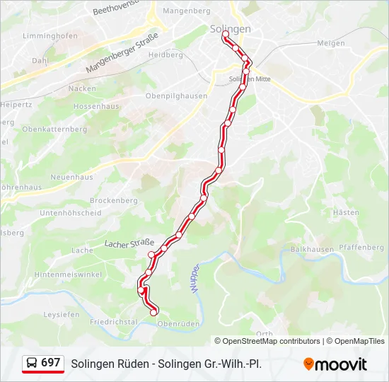 697 Bus Line Map