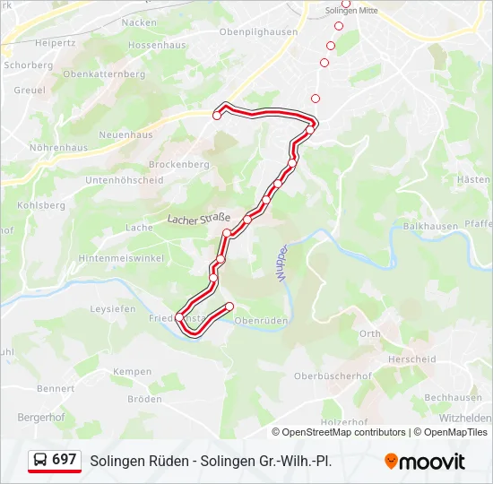 697 Bus Line Map