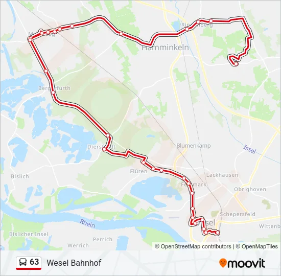 63 Bus Line Map