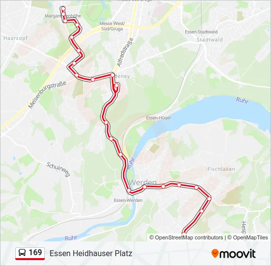 169 Bus Line Map