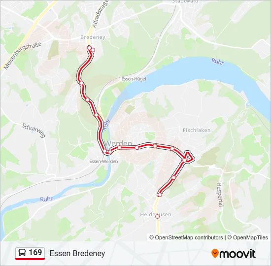169 Bus Line Map
