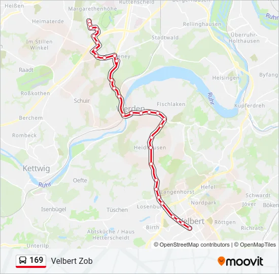 169 Bus Line Map