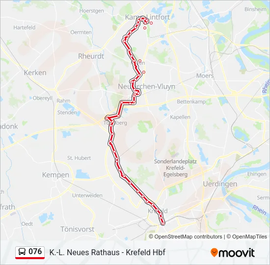 076 Bus Line Map