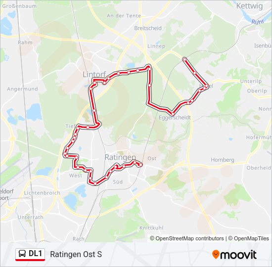 DL1 Bus Line Map
