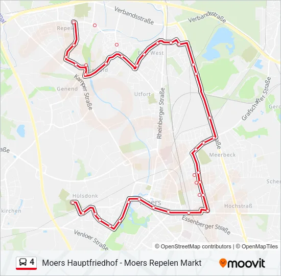 4 Bus Line Map