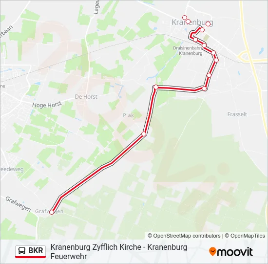 BKR Bus Line Map