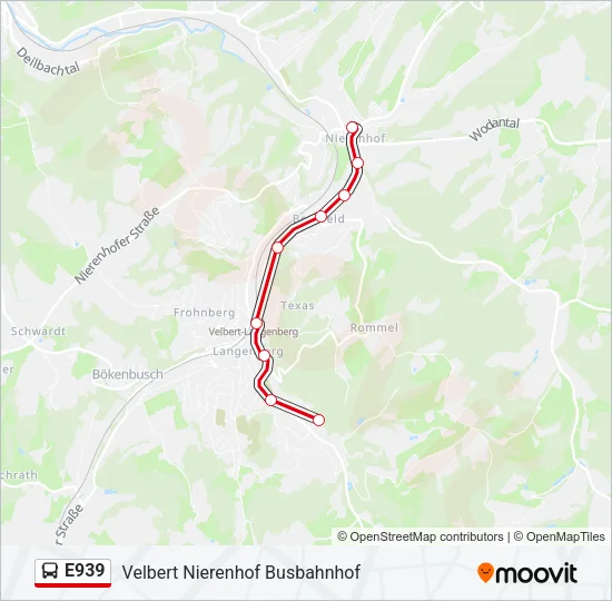 E939 Bus Line Map
