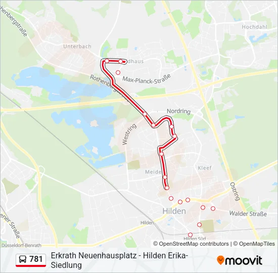 781 Bus Line Map