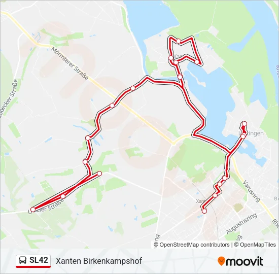 SL42 Bus Line Map