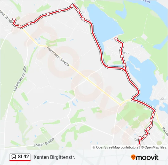 SL42 Bus Line Map