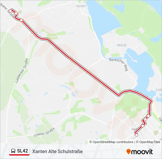 SL42 Bus Line Map