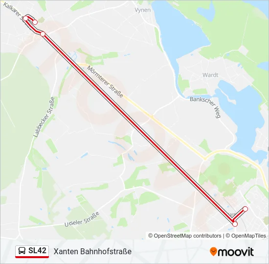 SL42 Bus Line Map