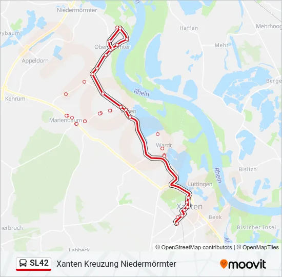 SL42 Bus Line Map