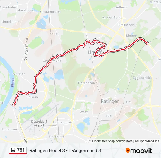 751 Bus Line Map