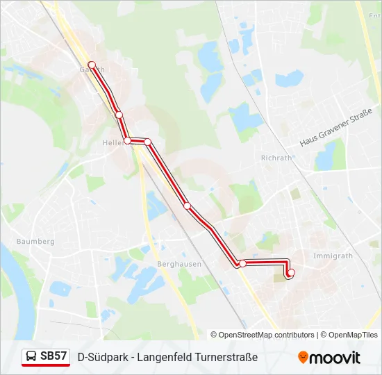 SB57 Bus Line Map