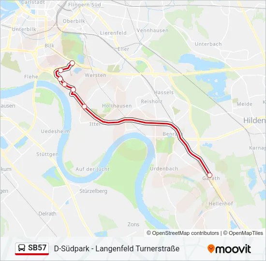 SB57 Bus Line Map
