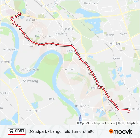 SB57 Bus Line Map